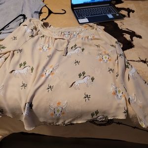 Cowgirl casual blouse